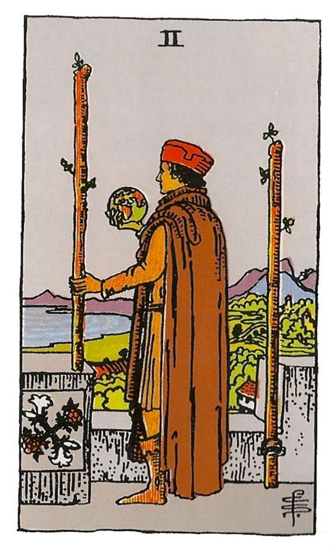 dos de bastos tarot|TAROT DOS DE BASTOS. Descubre su significado。